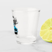 Blue  Truck Name Custom Shot Glass Shot Glas (Rechts)