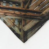  Blue Truck Rustic Barn Fleece Deken (Hoek)