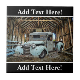 Blue Truck Rustic Barn Tegeltje