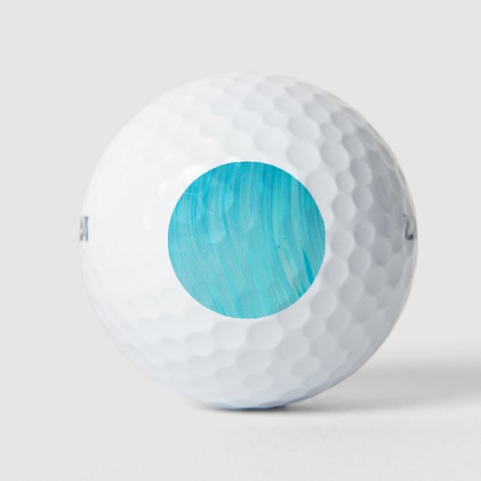 Blue Tube Wave Cool Teal Water Golfballen (Voorkant)
