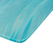 Blue Tube Wave Cool Teal Water Snijplank (Hoek)