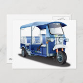 BLUE TUK TUK BRIEFKAART (Voorkant / Achterkant)