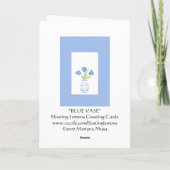 Blue Tulips Card Kaart (Achterkant)