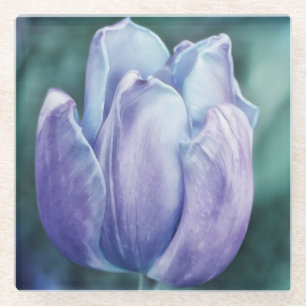 Blue Tulp Flower Art Onderzetter