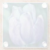 Blue Tulp Flower Art Onderzetter (Achterkant)