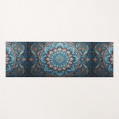 Blue Turkish Mandala Yogamat (Voorkant (horizontaal))