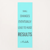 Blue Turquoise Inspirerend Success Quote Yogamat (Voorkant)