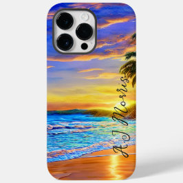 Blue Turquoise Ocean Sunset Case-Mate iPhone 14 Pro Max Hoesje