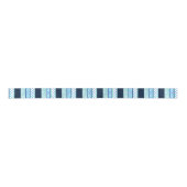 Blue Turquoise Polka Dot Geometric Stripes Lint (Voorkant)