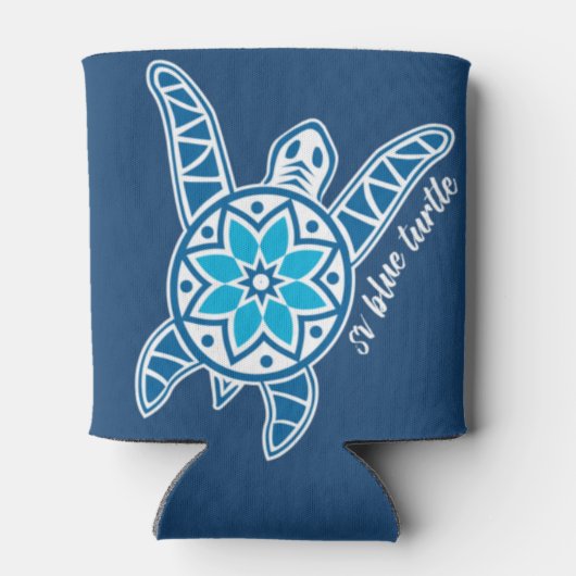 Blue Turtle Cruising Koelbox Blikjeskoeler (Achterkant)