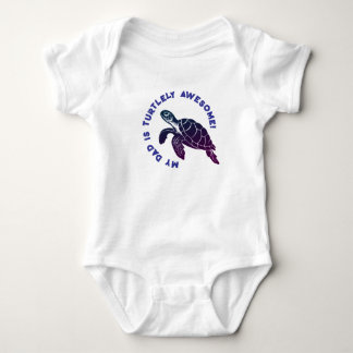 Blue Turtle DAD Romper