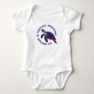 Blue Turtle PAWPAW Romper