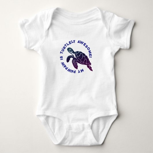 Blue Turtle PAWPAW Romper (Voorkant)