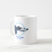 Blue Tuxedo Guppy Koffiemok (Voorkant links)