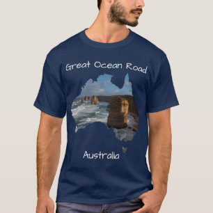 Blue Twelve Apostelen Great Ocean Road Australië T-shirt