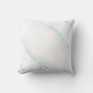 Blue Twig White Concrete textuur Cushion Pillow Kussen