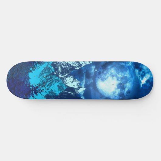 Blue Twilight Skateboard (Horizontaal)