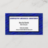 Blue Twist Web Designer Tech Computers Visitekaartje (Voorkant)