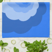 Blue Twister Ombre Towel Theedoek (Gevouwen)