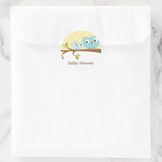 Blue Uilen Stickers (Tas)