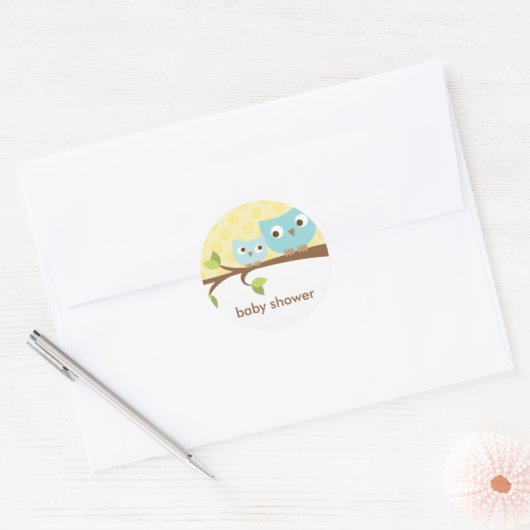 Blue Uilen Stickers (Envelop)