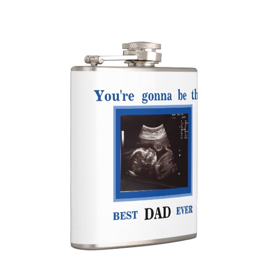 Blue Ultrasound Je gaat de Beste Pap worden Heupfles (Rechts)