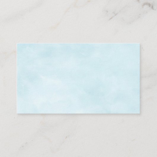 Blue Umbrella Diaper Raffle Enclosure Card Informatiekaartje (Achterkant)