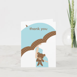 Blue Umbrella Note Card Bedankkaart