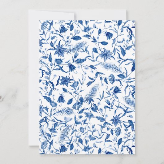 BLUE Un bébé brasse Baby shower Invitation (Dos)