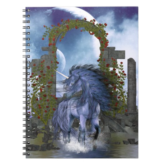 Blue Unicorn 2 Notitieboek (Voorkant)