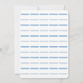 Blue Unicorn Baby Boy Shower Invitation Card (Dos)