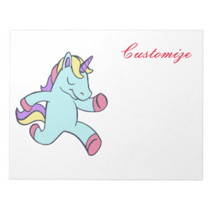 Blue Unicorn die Thunder_Cove runt Notitieblok