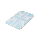 Blue Union Jack UK vlag Modern Monogram badmat (Gekanteld)