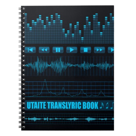 Blue Utaite Translyric notebook Notitieboek (Voorkant)