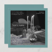 Blue Vaftisi Kaart (Voorkant / Achterkant)