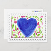 Blue Valentine - Je suis bleu sans vous - Carte po (Devant / Derrière)