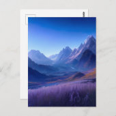 Blue Valley of Wonders Briefkaart (Voorkant / Achterkant)