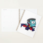 Blue Vampire Boy with Cape Cute Dracula (Devant avec enveloppe)