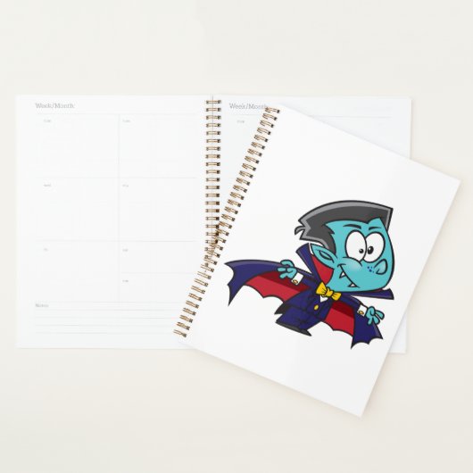 Blue Vampire Boy with Cape Cute Dracula (Devant avec enveloppe)