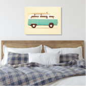 Blue Van | Florent Bodart Canvas Afdruk (Insitu (Slaapkamer))