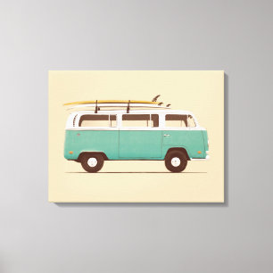 Blue Van Florent Bodart Canvas Afdruk