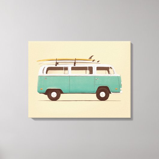 Blue Van | Florent Bodart Canvas Afdruk (Voorkant)