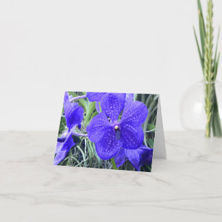 Blue Vanda Orchids All Purpose Wenskaart Bedankkaart