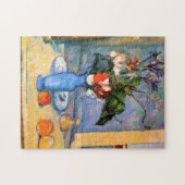 Blue Vase Flowers, Paul Cezanne Legpuzzel (Horizontaal)