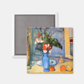Blue Vase Flowers, Paul Cezanne Magneet (Voorkant / Achterkant)