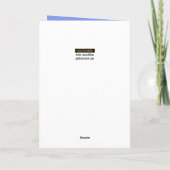 Blue Velvet Cupcake (geboortekaart) Kaart (Achterkant)