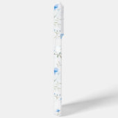 Blue Vergeet me niet gepersonaliseerde iPhone case (Achterkant / Rechts)