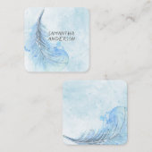 blue vether aangepaste visitekaartjes sjabloon (Voorkant / Achterkant)