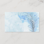 blue vether aangepaste visitekaartjes sjabloon (Achterkant)