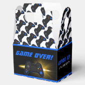 Blue Video Game Controller Favor Box Bedankdoosjes (Geopend)